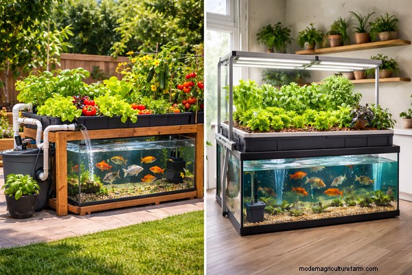 Aquaponics-systemen:binnen versus buiten – wat is het beste? 