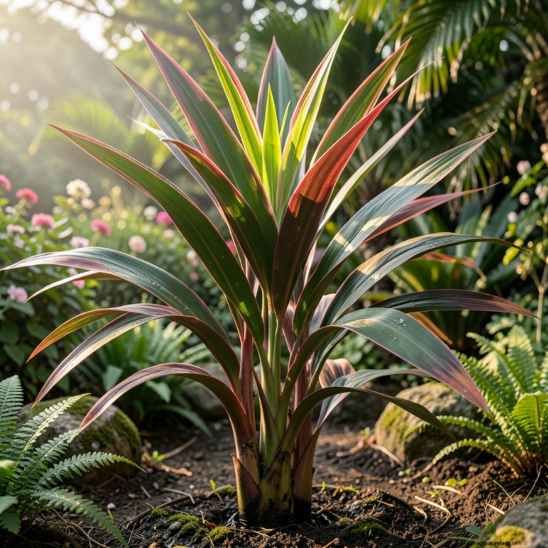 Piante eleganti con foglie lunghe e sottili per il design del giardino 