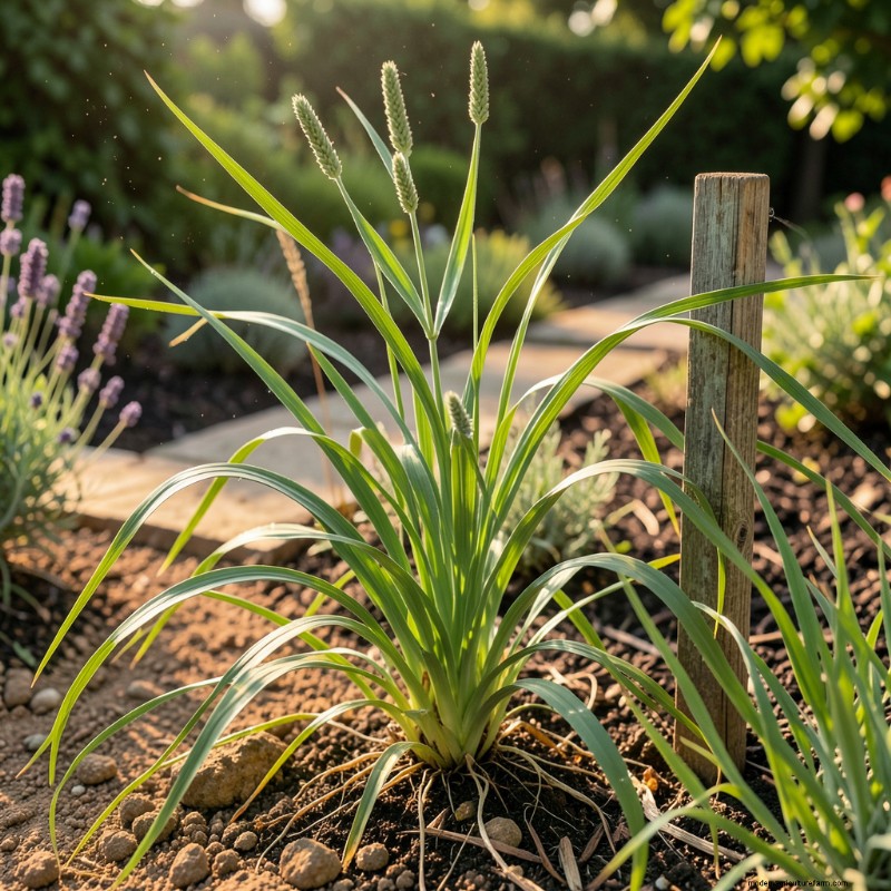 Piante eleganti con foglie lunghe e sottili per il design del giardino 