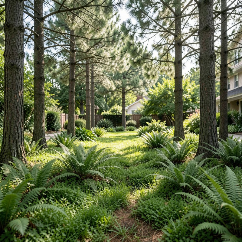 Beste planten voor het kweken onder pijnbomen | Deskundig tuinontwerp 