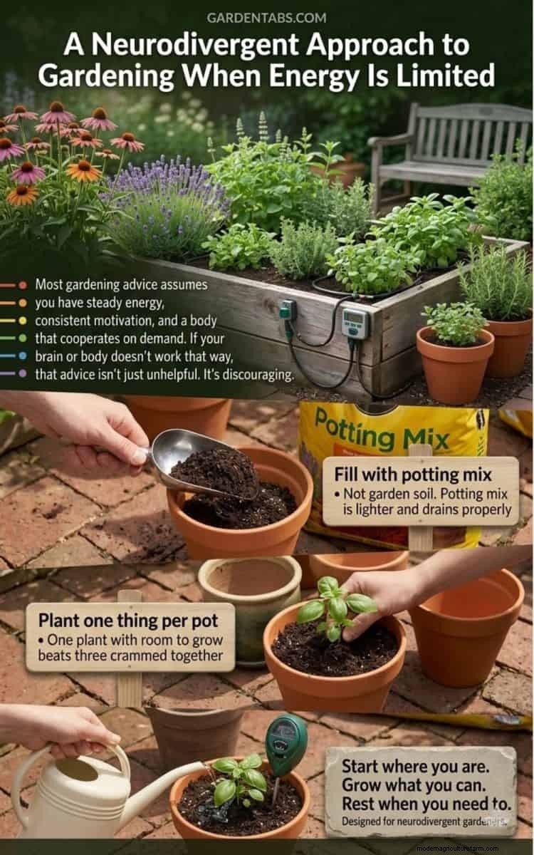 Berkebun untuk Individu Neurodivergen:Strategi Rendah Energi 