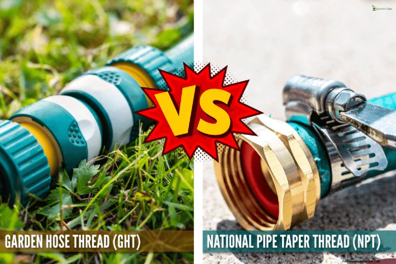 Gartenschlauchgewinde (GHT) vs. NPT:Den Unterschied verstehen 