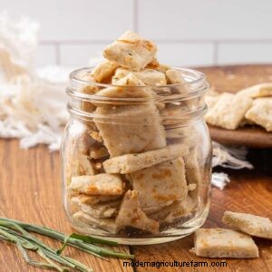 Klassieke zure room- en uiencrackers - eenvoudig zelfgemaakt recept 