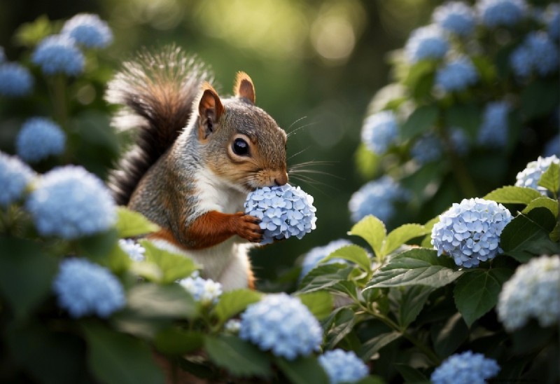 Les écureuils mangent-ils des hortensias ? Un guide expert pour protéger votre jardin 