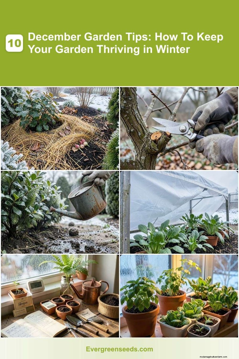10 conseils essentiels pour le jardinage d’hiver :protégez vos plantes en décembre 