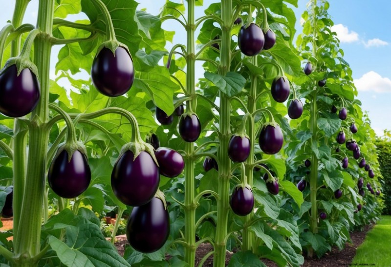 Hur höga växer aubergine? Experttips för att maximera avkastningen