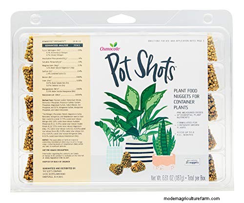 Hoeveel Osmocote-meststof heb ik nodig voor potplanten? 